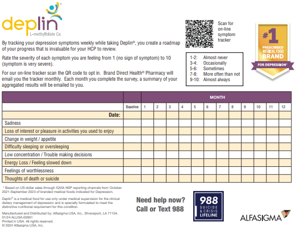 DEPLIN Patient Checklist and Symptom Tracker